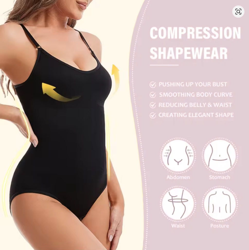 Pretty&Shape – Sculpting Shapewear Bodysuit with Thong Cut